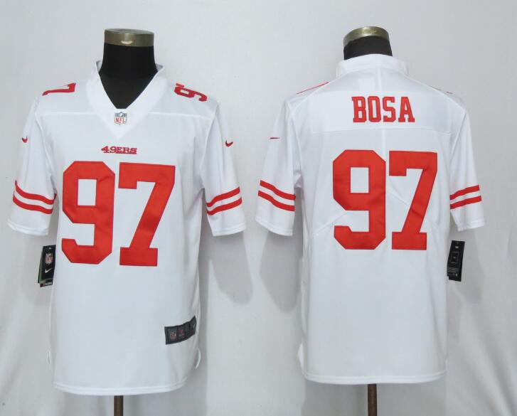Men San Francisco 49ers #97 Bosa White Nike Vapor Untouchable Limited Player NFL Jerseys->san francisco 49ers->NFL Jersey